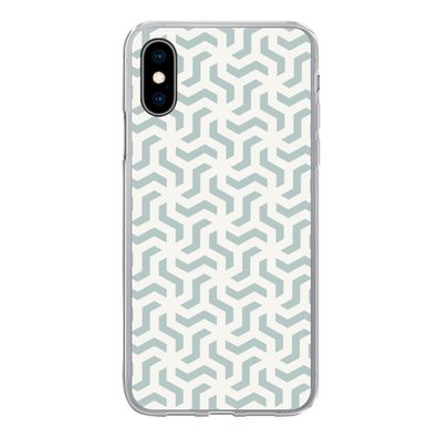 Handyhülle iPhone X Silikonhülle Schutzhülle Handy Hülle Muster - Abstrakt - Grün - G