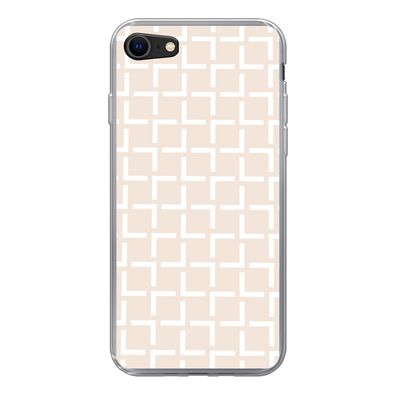 Handyhülle iPhone 8 Silikonhülle Schutzhülle Handy Hülle Design - Linie - Muster - Be