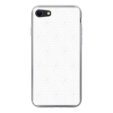 Handyhülle iPhone SE 2020 Silikonhülle Schutzhülle Handy Hülle Muster - Linie - Gesta