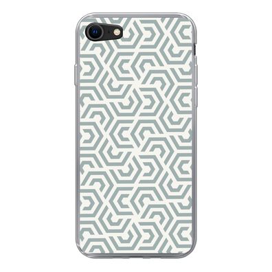 Handyhülle iPhone 7 Silikonhülle Schutzhülle Handy Hülle Design - Linie - Muster - Gr