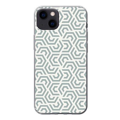 Handyhülle iPhone 13 Silikonhülle Schutzhülle Handy Hülle Design - Linie - Muster - G
