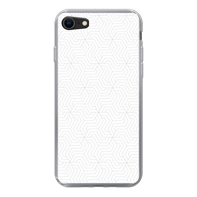 Handyhülle iPhone 8 Silikonhülle Schutzhülle Handy Hülle Muster - Linie - Gestaltung