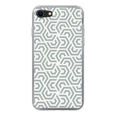 Handyhülle iPhone 8 Silikonhülle Schutzhülle Handy Hülle Design - Linie - Muster - Gr