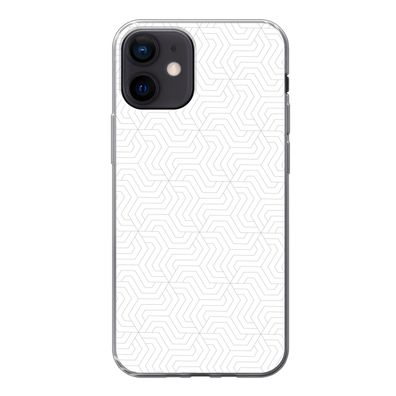 Handyhülle iPhone 12 Silikonhülle Schutzhülle Handy Hülle Muster - Linie - Gestaltung