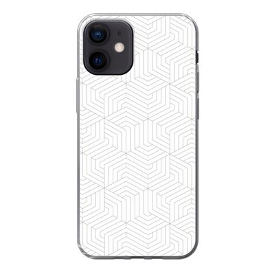 Handyhülle iPhone 12 Silikonhülle Schutzhülle Handy Hülle Abstrakt - Muster - Gestalt