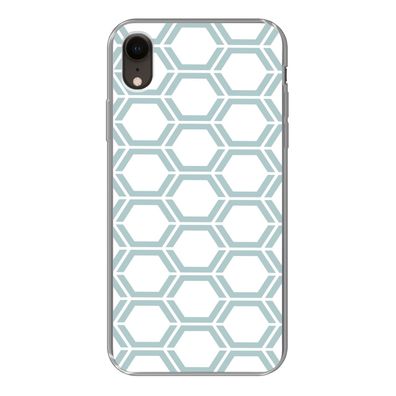 Handyhülle iPhone XR Silikonhülle Schutzhülle Handy Hülle Muster - Linie - Gestaltung