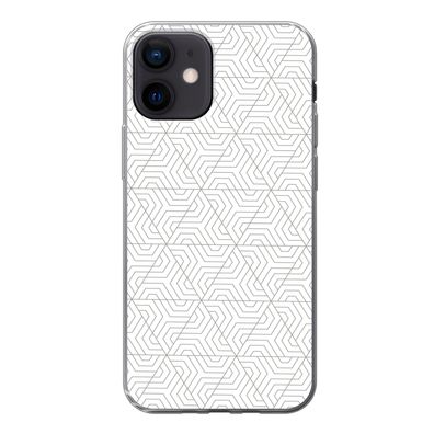Handyhülle iPhone 12 Silikonhülle Schutzhülle Handy Hülle Abstrakt - Muster - Entwurf