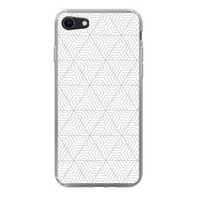 Handyhülle iPhone SE 2020 Silikonhülle Schutzhülle Handy Hülle Abstrakt - Muster - En
