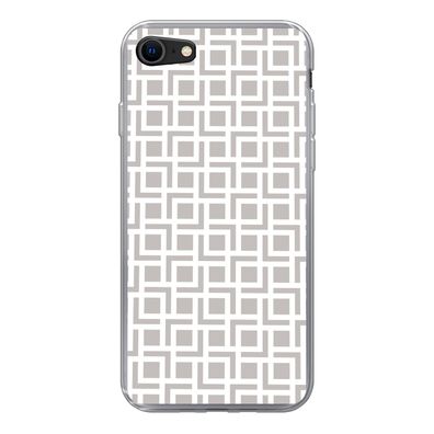 Handyhülle iPhone 8 Silikonhülle Schutzhülle Handy Hülle Gestaltung - Linie - Muster