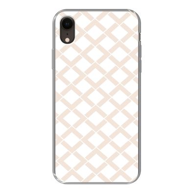 Handyhülle iPhone XR Silikonhülle Schutzhülle Handy Hülle Linie - Geometrie - Muster
