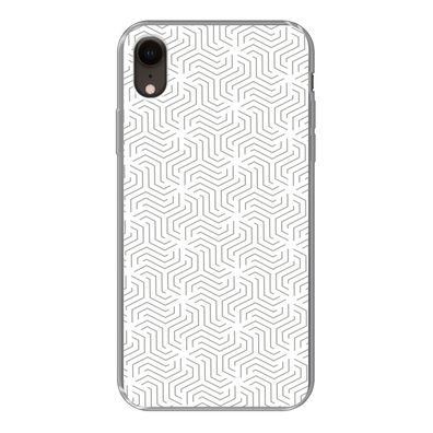 Handyhülle iPhone XR Silikonhülle Schutzhülle Handy Hülle Design - Linie - Muster - S