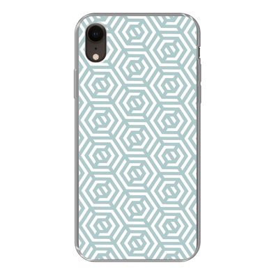 Handyhülle iPhone XR Silikonhülle Schutzhülle Handy Hülle Muster - Abstrakt - Grün -
