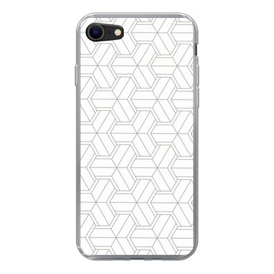 Handyhülle iPhone 8 Silikonhülle Schutzhülle Handy Hülle Gestaltung - Geometrie - Mus