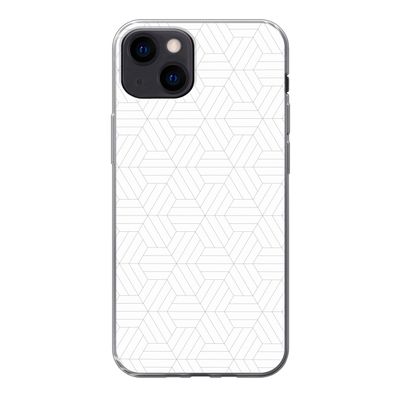 Handyhülle iPhone 13 Silikonhülle Schutzhülle Handy Hülle Muster - Linie - Design - S
