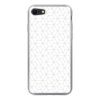 Handyhülle iPhone 7 Silikonhülle Schutzhülle Handy Hülle Geometrie - Linie - Muster