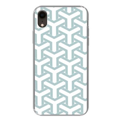 Handyhülle iPhone XR Silikonhülle Schutzhülle Handy Hülle Gestaltung - Linie - Muster