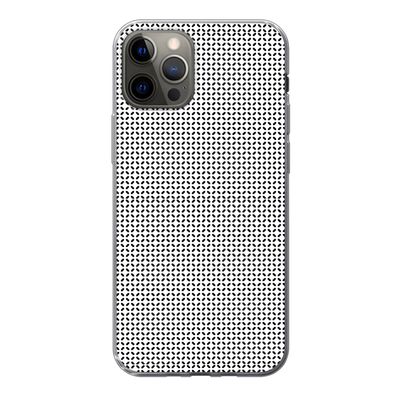 Handyhülle iPhone 13 Pro Silikonhülle Schutzhülle Handy Hülle Schwarz - Weiß - Geomet