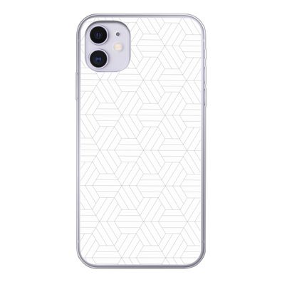 Handyhülle iPhone 11 Silikonhülle Schutzhülle Handy Hülle Muster - Linie - Design - S