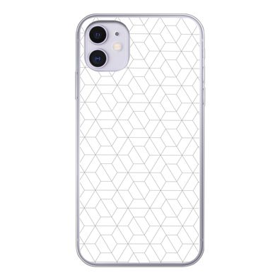 Handyhülle iPhone 11 Silikonhülle Schutzhülle Handy Hülle Geometrie - Linie - Muster