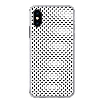 Handyhülle iPhone X Silikonhülle Schutzhülle Handy Hülle Design - Linie - Muster - Sc