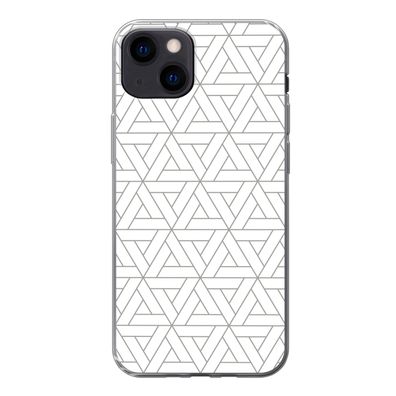 Handyhülle iPhone 13 Silikonhülle Schutzhülle Handy Hülle Design - Linie - Muster - S