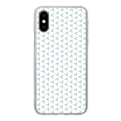 Handyhülle iPhone X Silikonhülle Schutzhülle Handy Hülle Geometrie - Muster - Abstrak