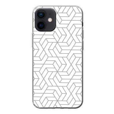 Handyhülle iPhone 12 Silikonhülle Schutzhülle Handy Hülle Gestaltung - Geometrie - Mu