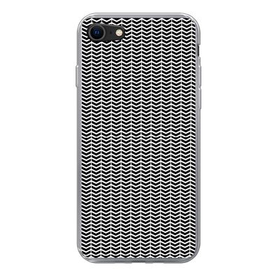 Handyhülle iPhone 7 Silikonhülle Schutzhülle Handy Hülle Muster - Abstrakt - Schwarz
