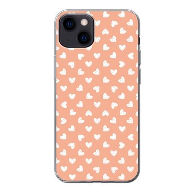 Handyhülle iPhone 13 Silikonhülle Schutzhülle Handy Hülle Muster - Abstrakt - Herz -