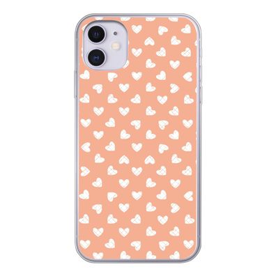 Handyhülle iPhone 11 Silikonhülle Schutzhülle Handy Hülle Muster - Abstrakt - Herz -