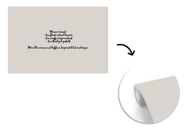 Tapete Fototapete - 600x400 cm Mamas Rezept - Taupe - Angebot (Gr. 600x400 cm)