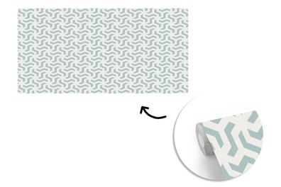 Tapete Fototapete - 500x280 cm Muster - Abstrakt - Grün - Geometrie (Gr. 500x280 cm)