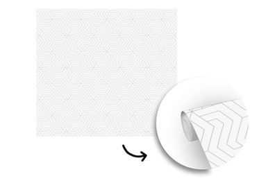 Tapete Fototapete - 350x350 cm Muster - Linie - Gestaltung - Farbe (Gr. 350x350 cm)
