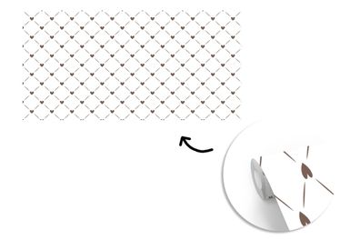 Tapete Fototapete - 430x240 cm Design - Geometrie - Muster - Herz (Gr. 430x240 cm)