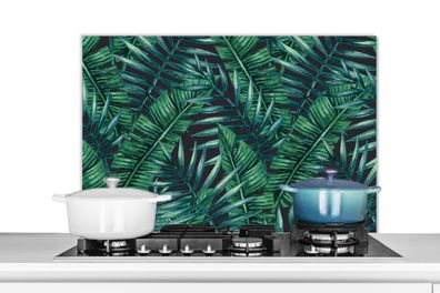 Spritzschutz Küchenrückwand - 90x60 cm Blätter - Tropisch - Dschungel - Natur