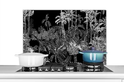 Spritzschutz Küchenrückwand - 80x55 cm Palme - Dschungel - Tropisch (Gr. 80x55 cm)
