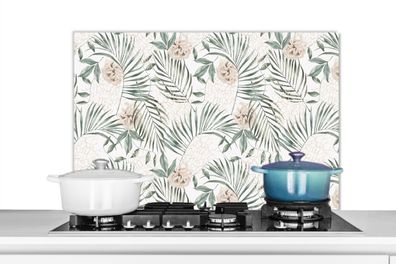 Spritzschutz Küchenrückwand - 80x55 cm Monstera - Palmenblatt - Dschungel - Tropisch