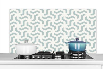 Spritzschutz Küchenrückwand - 120x60 cm Muster - Abstrakt - Grün - Geometrie