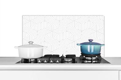 Spritzschutz Küchenrückwand - 90x45 cm Abstrakt - Muster - Gestaltung - Linie