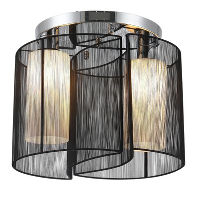 HOMCOM® Deckenlampe vintage Deckenleuchte 2 flammig Deckenlicht Lampe 2 x E27-Fassung