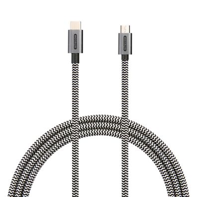 Sitecom 2m Typ C zu Micro USB 2.0 USB Lade Kabel für Samsung/ Huaweii/ Xiaomi