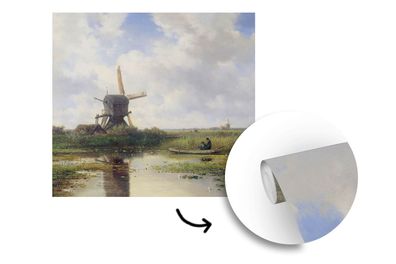 Tapete Fototapete - 280x280 cm Mühle - Willem Roelofs - Alte Meister - Kunst