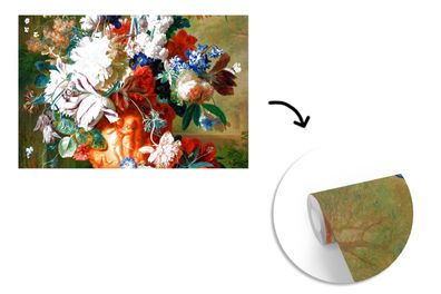 Tapete Fototapete - 420x280 cm Kunst - Alte Meister - Blumenstrauß in einer Urne