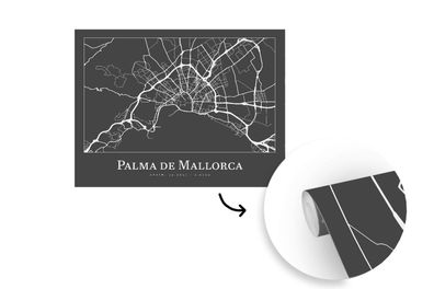 Tapete Fototapete - 325x260 cm Karte - Stadtplan - Palma de Mallorca - Karte