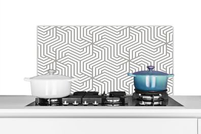 Spritzschutz Küchenrückwand - 90x45 cm Linie - Gestaltung - Geometrie - Muster