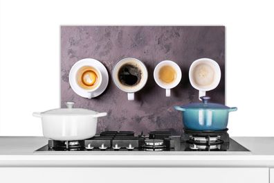 Spritzschutz Küchenrückwand - 70x50 cm Kaffee - - Industrie (Gr. 70x50 cm)