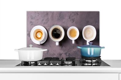 Spritzschutz Küchenrückwand - 60x40 cm Kaffee - - Industrie (Gr. 60x40 cm)
