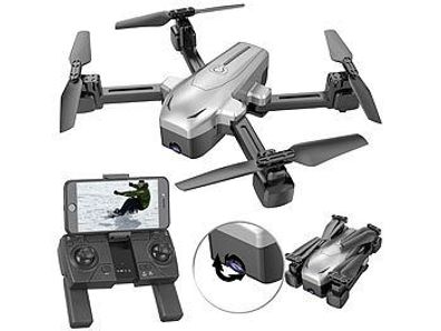 Simulus Faltbare GPS-Drohne m 4K-Kamera WLAN Follow-Me Gyroskop App GH-260. fpv