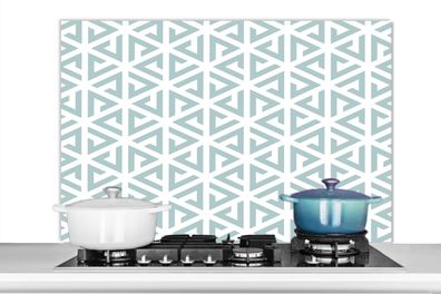 Spritzschutz Küchenrückwand - 100x65 cm Design - Geometrie - Muster - Dreieck