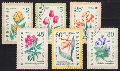 Bulgarien Bulgaria [1960] MiNr 1164-69 ( O/ used ) Blumen
